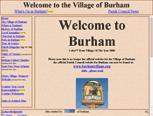 Tablet Screenshot of burhamvillage.com